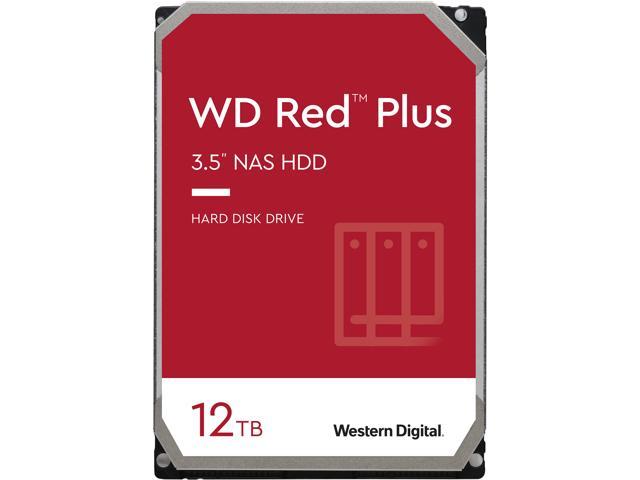 WD Red Plus 12TB NAS Hard Disk Drive - 7200 RPM Class SATA 6Gb/s, CMR, 256MB Cache, 3.5 Inch - $189.99