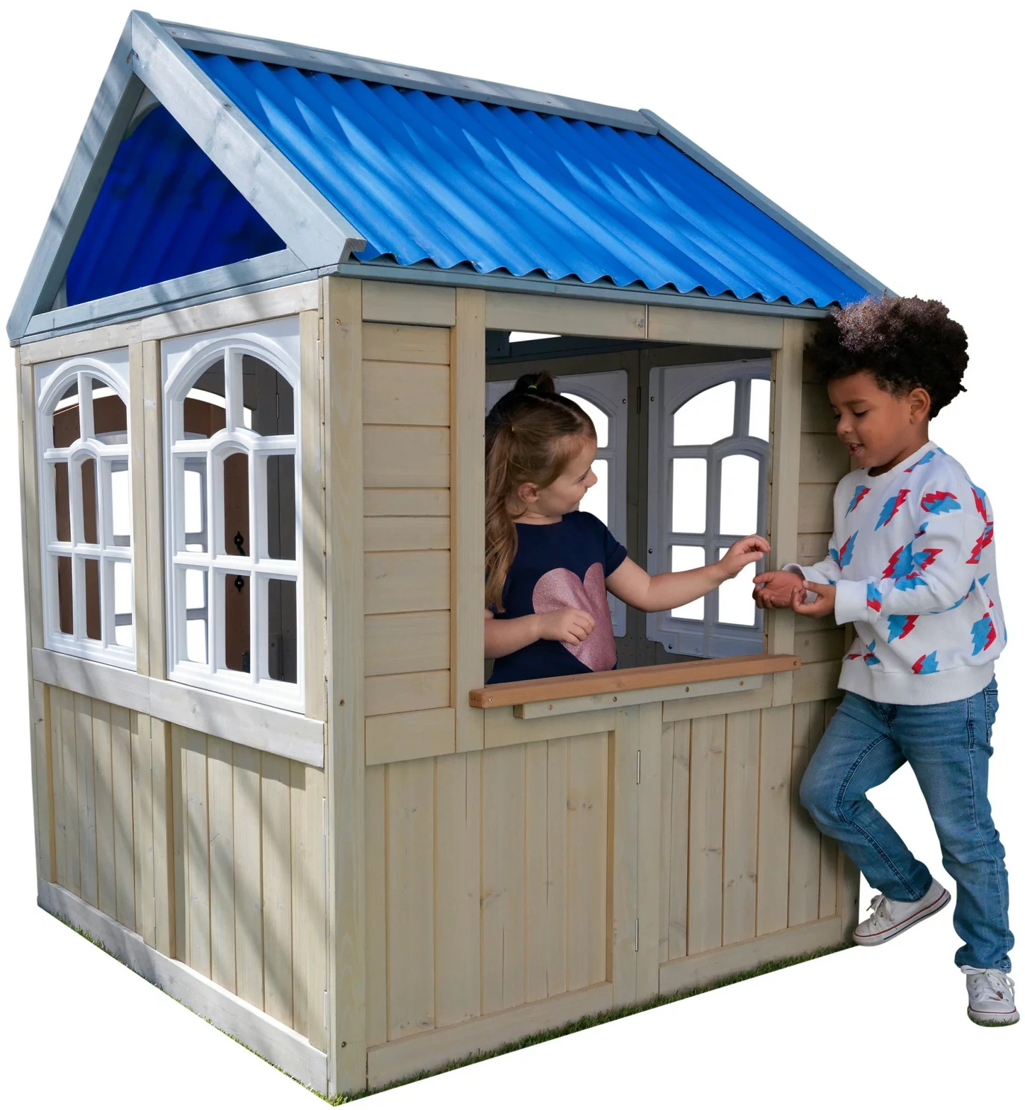 [Walmart] KidKraft Cooper Wooden Outdoor Playhouse with EZ Kraft Assembly™ & Magnetic Door - $79.60