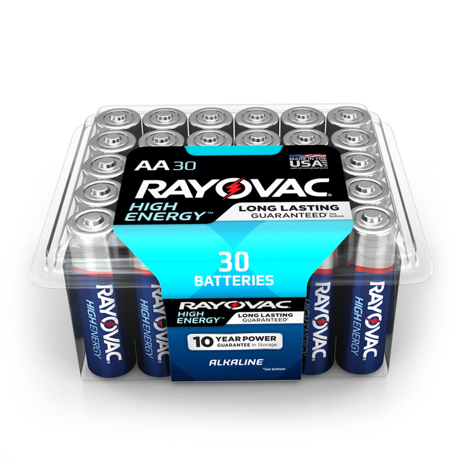 Rayovac High Energy AA Alkaline Batteries 30 pk Clamshell - Ace Hardware $6.99