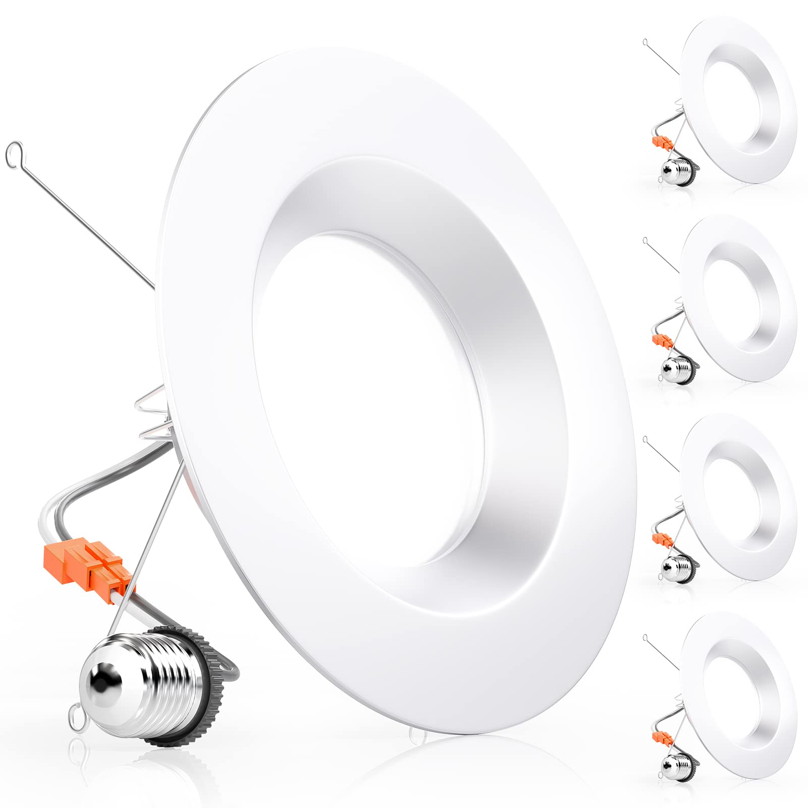 4-Pack Ensenior 5/6 Inch LED Recessed Lighting $15 at Ensenior Direct via Amazon