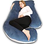 $29.99 Chilling Home Pregnancy Pillows for Sleeping, U Shaped Body Pillow 58inch with Velvet Cover