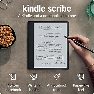 Refurb: 10.2" Kindle Scribe E-Reader w/ Premium Pen: 64GB $250, 16GB $200 & More + Free S/H w/ Prime