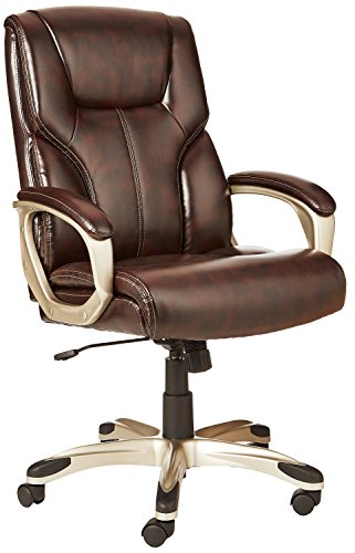 Amazonbasics High Back Executive Swivel Office Desk Chair Brown