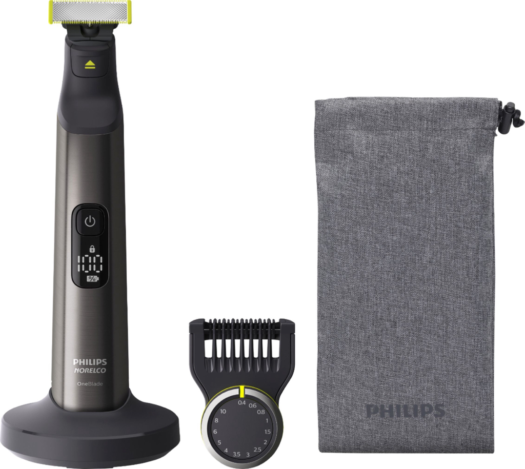 Philips Norelco OneBlade Pro Hybrid Rechargeable Hair Trimmer and Shaver Chrome QP6550/70 - $39.99