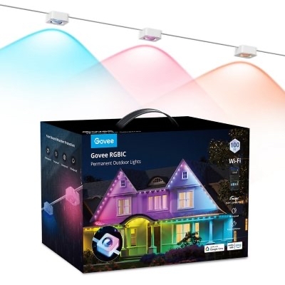 Govee RGBIC 100ft LED Outdoor Permanent String Lights - $229