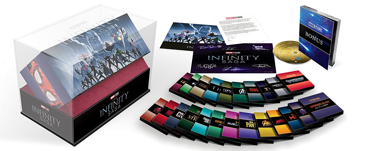 Marvel Studios: The Infinity Saga - Collector's Edition Complete Box Set UHD 4K [Blu-ray] [2020] [Region Free] $428