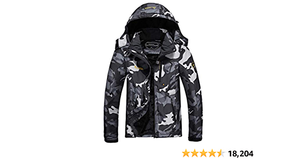 MOERDENG Men's And Women’s Waterproof Ski Jacket Warm Winter Snow Coat Mountain Windbreaker Hooded Raincoat - $16