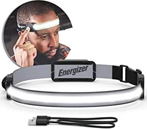 Energizer LED Rechargeable Headlamp S400, IPX4 Water Resistant, Adjustable, Wide Beam (USB Cable Included) $13.51
