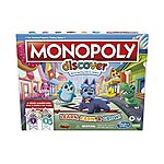 Monopoly Discover Board Game for Kids Ages 4+, Fun Game for Families, 2-Sided Gameboard, 2 Levels of Play, Playful Teaching Tools for Families $14.18