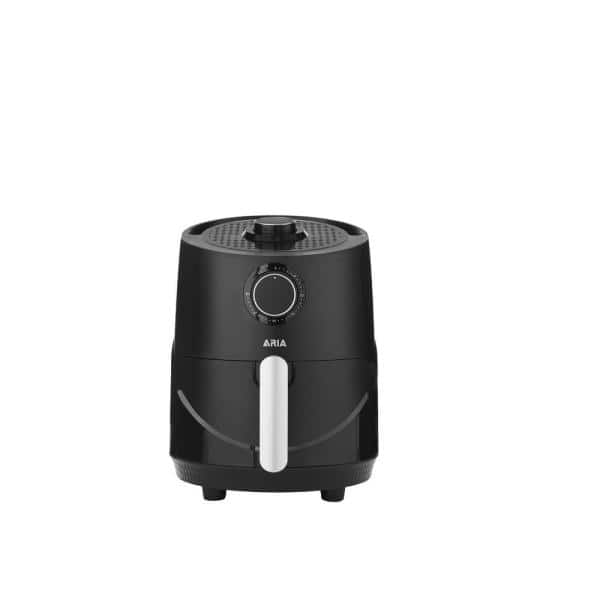 ARIA 3 Qt. Premium Ceramic Black Air Fryer Teflon-Free with Extended Recipe Book including Favorite Meals and Vegan and Keto $48.99