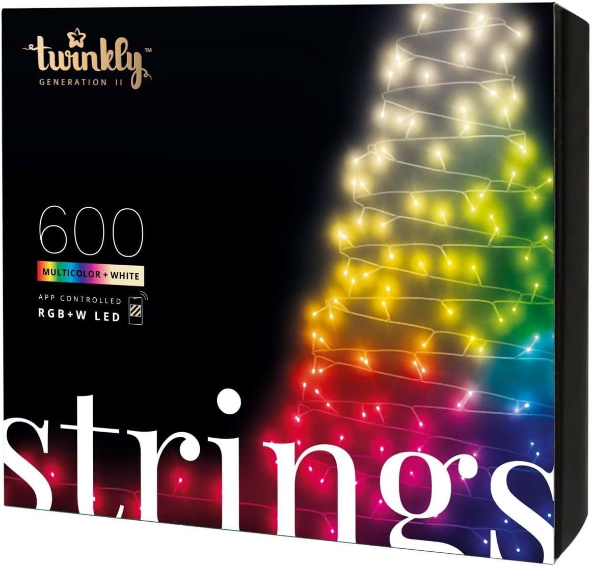 Twinkly Strings App Controlled 157 Feet Smart Christmas Lights with 600 RGB $150 at Spreetail via Amazon
