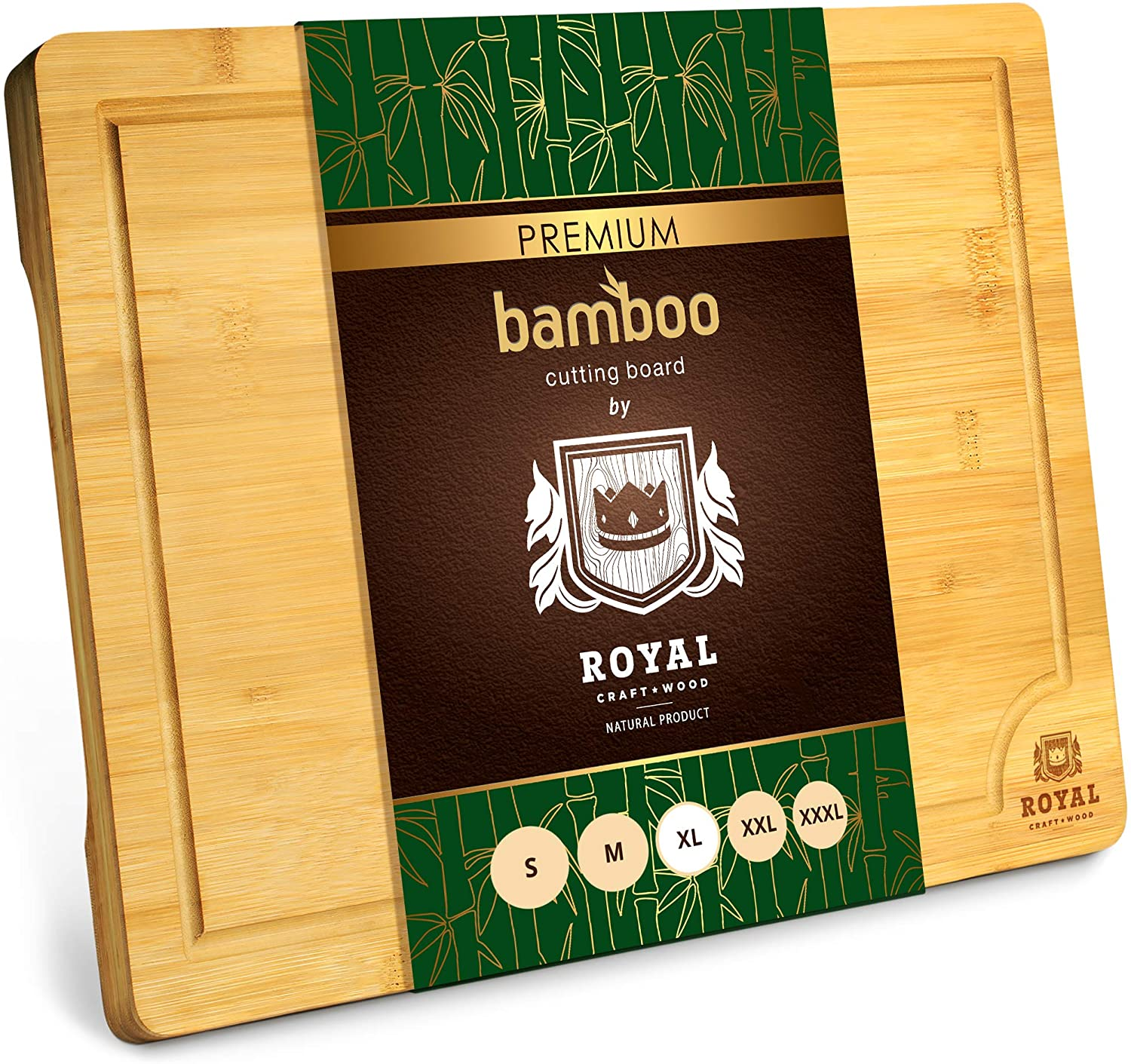 Extra Large Organic Bamboo Cutting Board $16.03