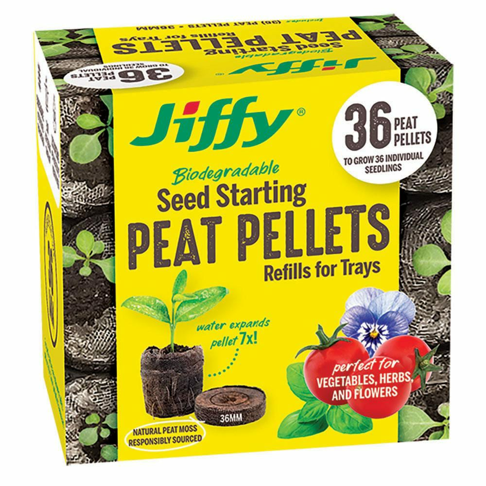Home Depot Jiffy 36 mm Peat Pellet Seed Starting Kit Refill (36-Pack)  $3.98