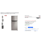 Danby® 4.2 cu. ft. Stainless Steel Top-Freezer Refrigerator $219.99