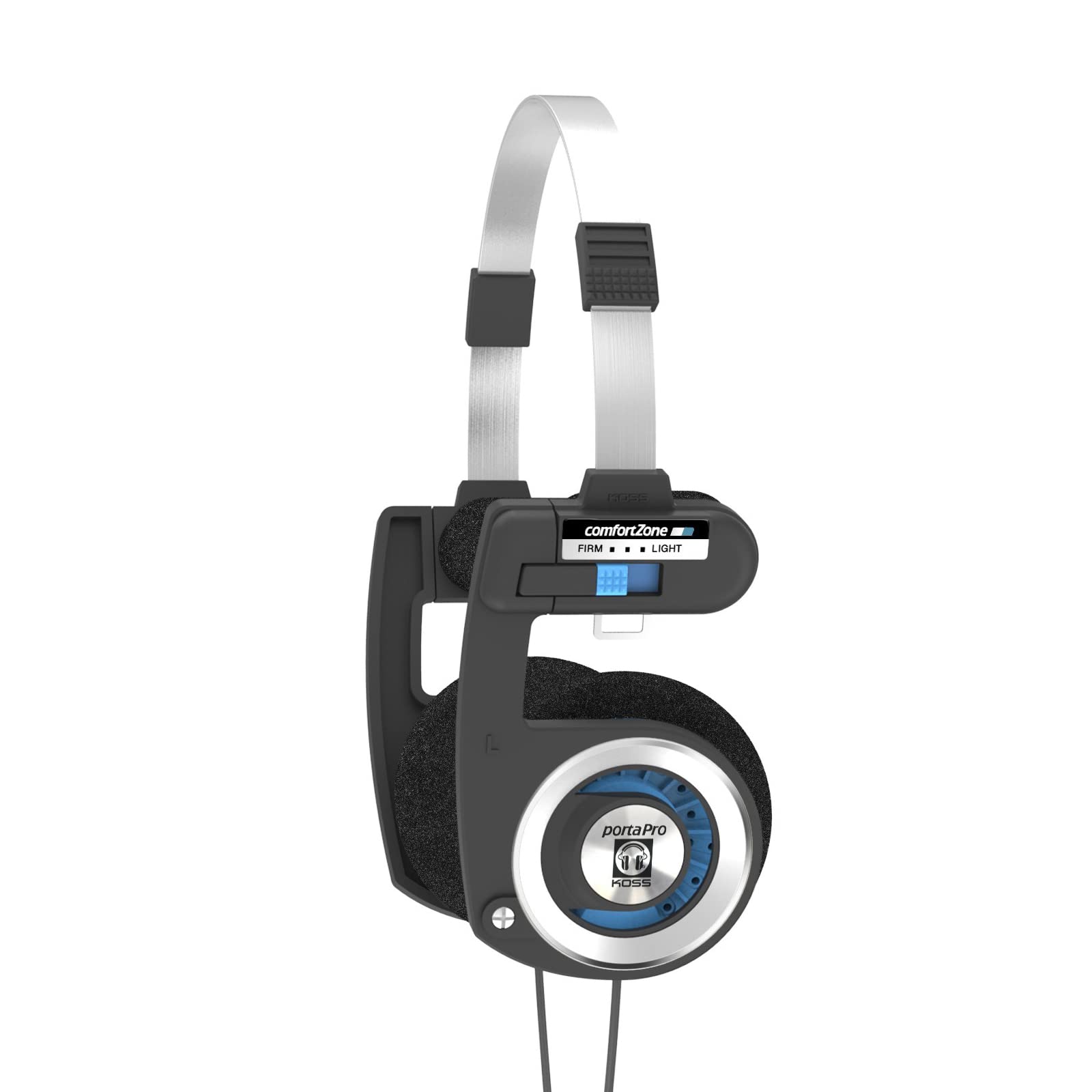 Koss Porta Pro On Ear Headphones with Case, Black / Silver - $27.99 at Koss Stereophones via Amazon