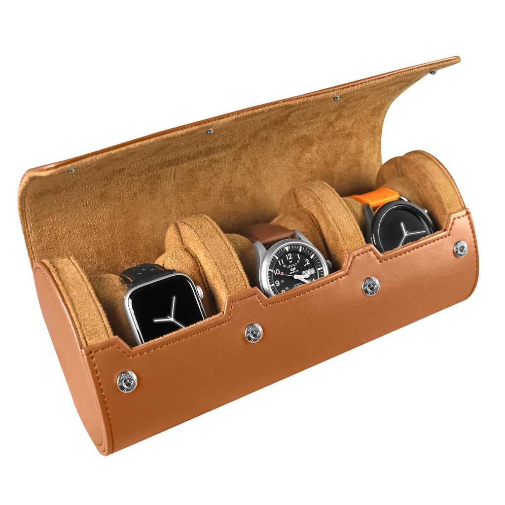 Barton Leather Watch Roll Watch Case - $58.65