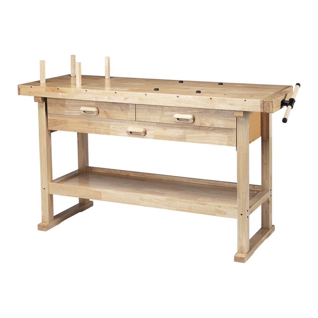 60 in., Three Drawer Hardwood Workbench - $149.99 at Harbor Freight