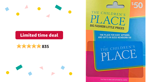 $50 The Children's Place Gift Card - $40