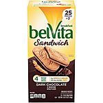 Belvita dark chocolate breakfast sandwich 2 pk cookies, 25 count .91 cents $0.91