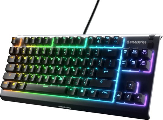 SteelSeries Apex 3 TKL Spill-Proof Wired Membrane Whisper Quiet Switch Gaming Keyboard $29.99
