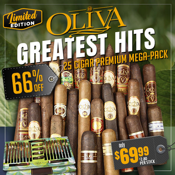 Oliva - Nub - Cain 25-cigar mega-pack 66% off madness $69.99