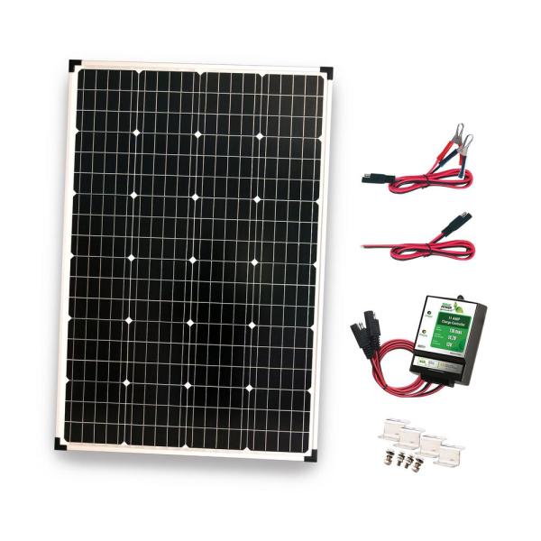 NATURE POWER 110-Watt Polycrystalline Solar Panel with 300-Watt Power Inverter and 11 Amp Charge Controller for $99.88