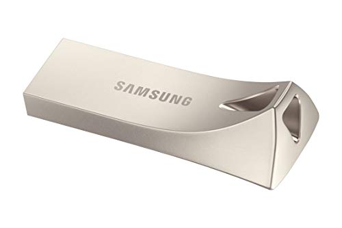 SAMSUNG BAR Plus 256GB - 400MB/s USB 3.1 Flash Drive Champagne Silver