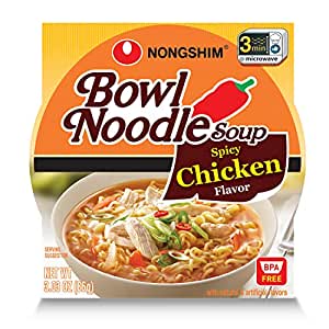 12-Pack Nongshim Shin Noodle Bowl $10 at Amazon