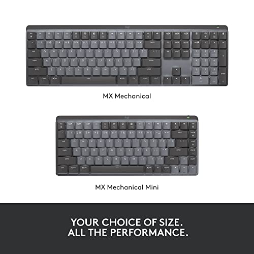 Logitech MX Mechanical Wireless Illuminated Performance Keyboard, Linear Switches $135.99