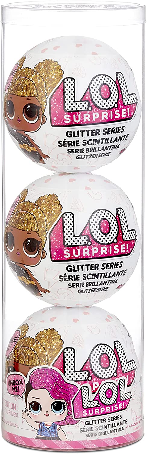 3-Pack 3" L.O.L. Surprise! Glitter Series Style Dolls w/ 7 Surprises Each + Free Shipping w/ Prime or on $25+ @ Amazon