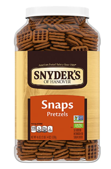 46-Oz Snyder's of Hanover Pretzel Snaps $4.19 w/ S&S + Free Shipping w/ Prime or $25+