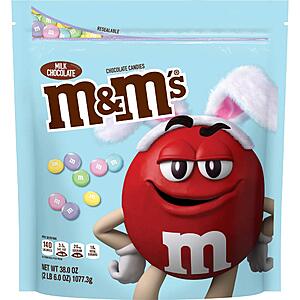 M&M's Easter Milk Chocolate Candy Party Size 42 Ounce Bag