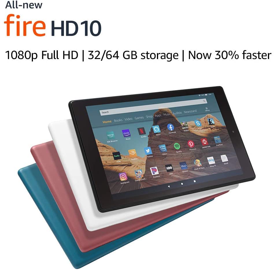 32GB 10.1" Amazon Fire HD 10 Tablet (refurbished) $69.99 + free shipping