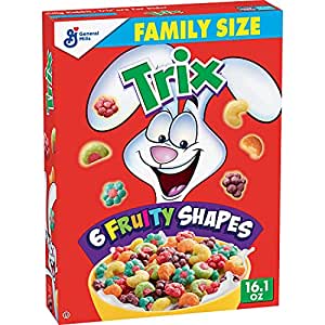 Trix, Fruit Flavored Corn Puffs Breakfast Cereal, 16.1 oz Save 20%=$3.1+Free Shipping w/Prime or on order ＄25+