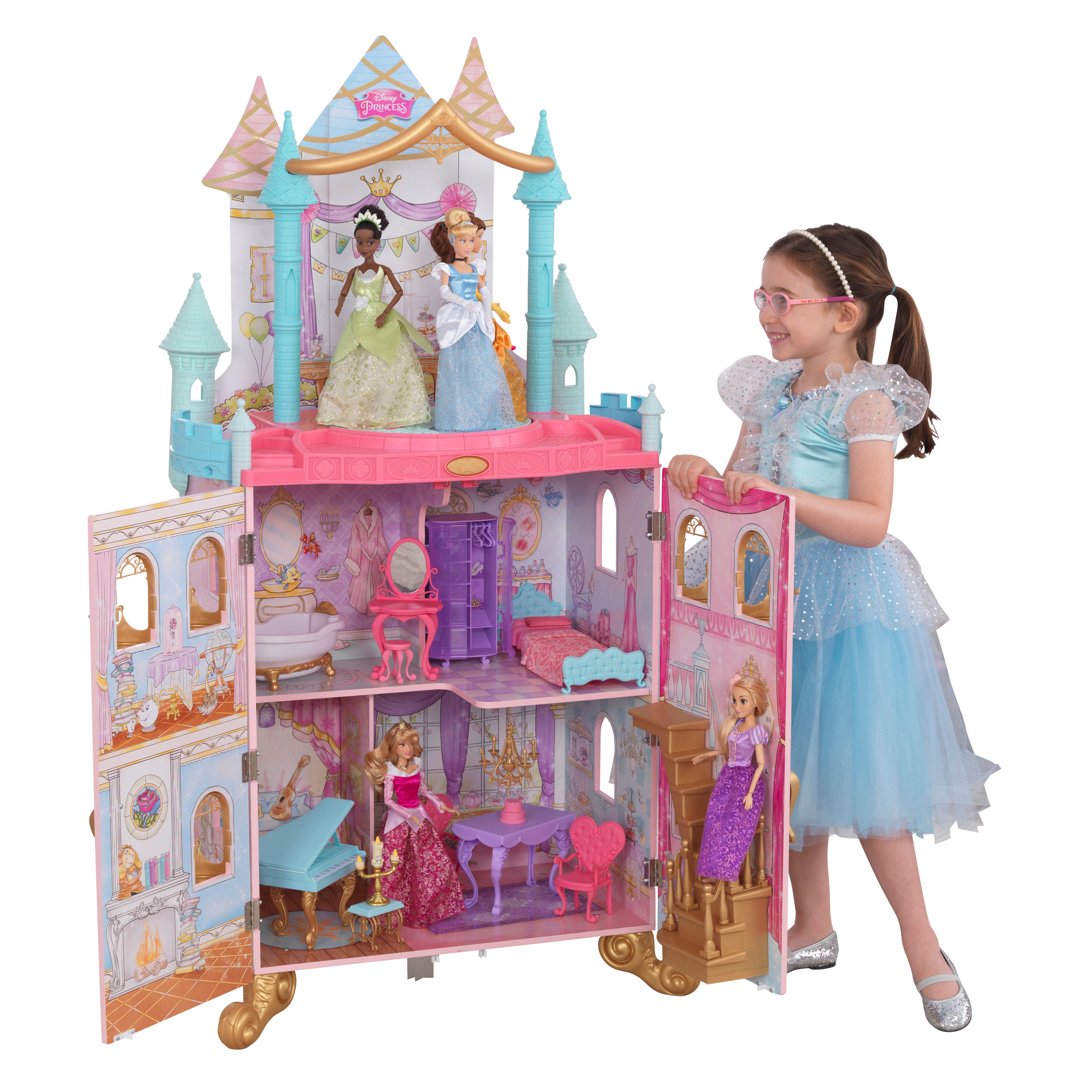 Disney Princess Dance & Dream Dollhouse By Kidkraft with 20 Accessories Included $79.58 Amazon and Walmart