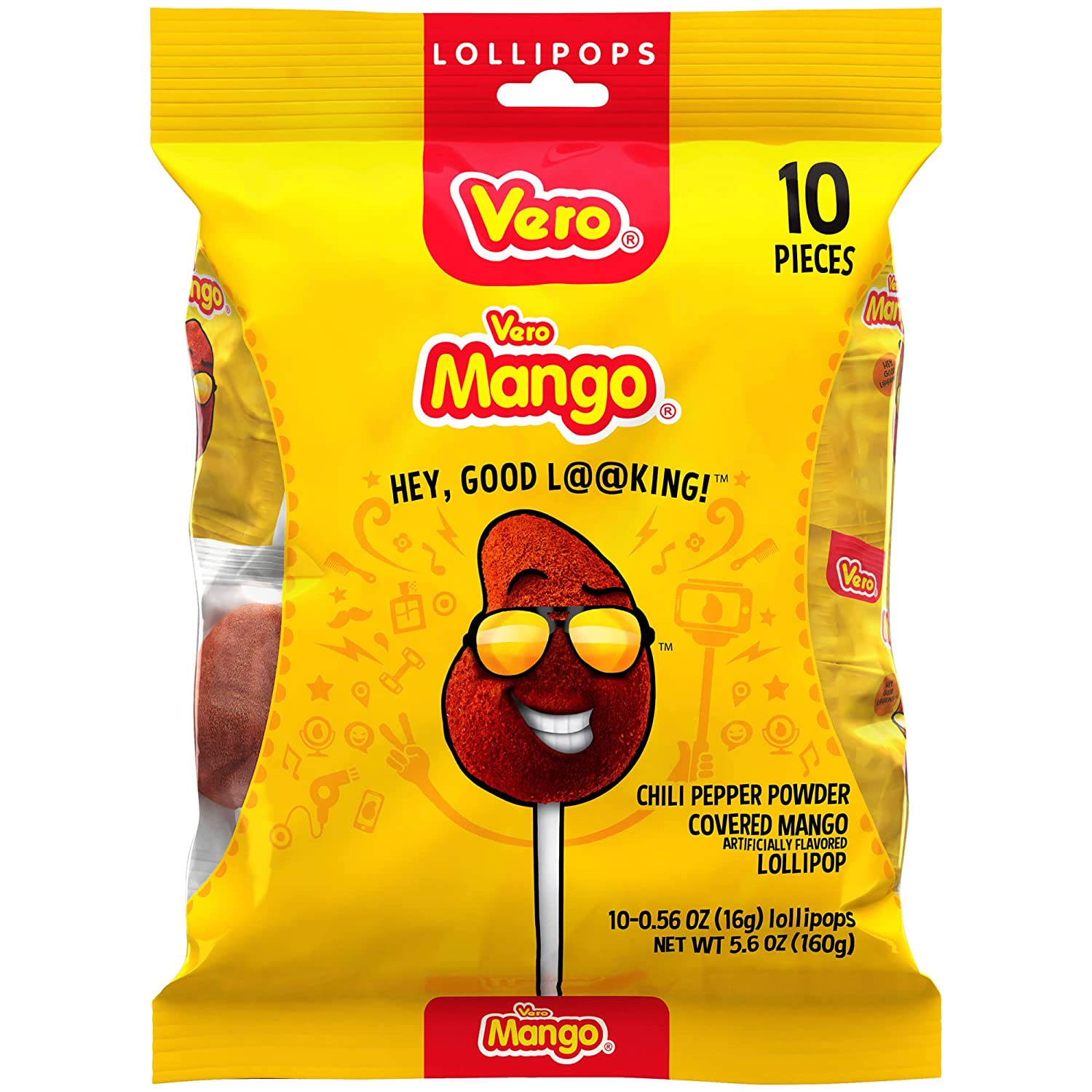 10-Count 5.6-Ounces Vero Mango Lollipops Coated with Chili Powder $1.74 + Free Shipping w/ Prime or orders $25+