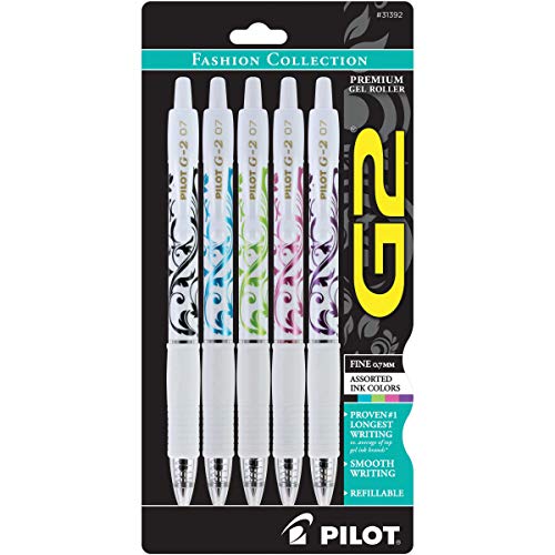5-Pack 0.7mm Pilot G2 White Barrel Fashion Collection Fine Point Gel Pen $5.62 + Free Shipping w/ Prime or Orders $25+