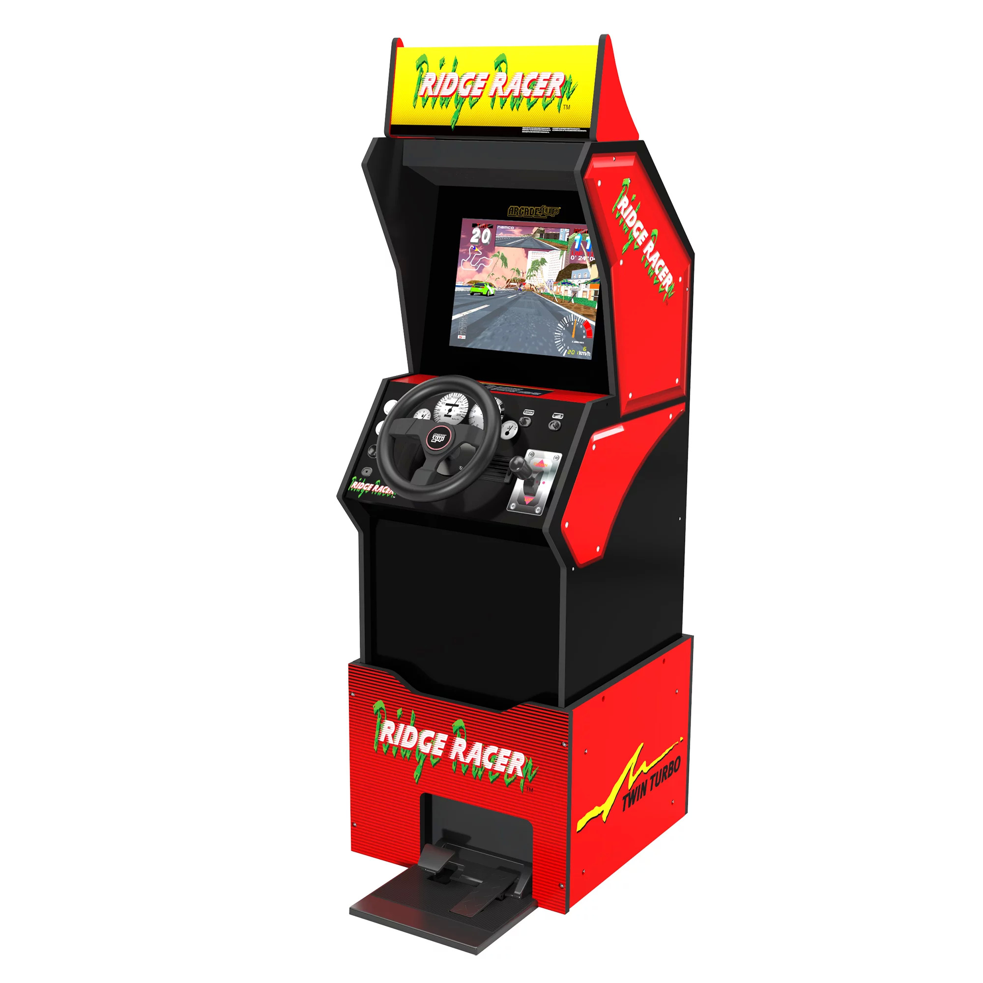 Arcade1UP Ridge Racer 5 Games in 1 Arcade w/ Rumble Steering Wheel $400 + Free Shipping