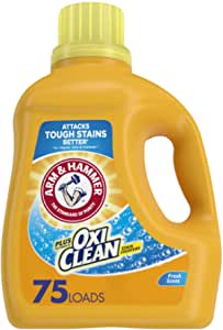 120 oz Arm & Hammer Liquid Laundry Detergent Plus OxiClean (75 Loads) $9.49