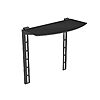 $8.39: Monoprice TV Mounted Glass Shelf(Max 22 lbs, VESA 400x300) Black