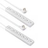 $5.47:2-Pack Amazon Basics Rectangle 6-Outlet 600 Joule Surge Protector Power Strip (White)
