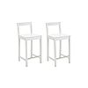 $29.99*:2 Pack 24&amp;quot; Amazon Basics Wooden Bar Stool with Backrest-White