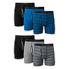 $14.13*:6-Pack Hanes Men's Tagless Cotton Boxer Brief (Striped Assorted)