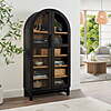 $238*:72.25&amp;quot; Better Homes &amp;amp; Gardens Juliet Arch Accent Cabinet, Black Finish(Black, Green, or Honey) at Walmart
