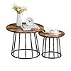 $31.48*:2 Set VASAGLE Round Coffee Tables(	23.6&amp;quot;D x 23.6&amp;quot;W x 17.7&amp;quot;H) Max 55 Pounds