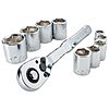 $13.19*:CRAFTSMAN Mechanics Tool Set with 72-tooth Low Profile Ratchet, SAE, 3/8 Inch Drive, 10 Piece (CMMT34563)