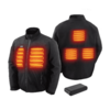 GVDV Men's Heated Jacket Kit with 7.4V/16,000mAh Battery Pack (Black or Camo / M-XXL) $59.99 + Free Shipping