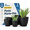 Lifemaster Stackable Plant Pots with Multi Drainage Holes