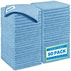 Homexcel Microfiber Cleaning Cloth 50-Pack (12.5 x 12.5", Blue)