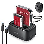 ORICO Hard Drive Docking Station Dual Bay USB 3.0 to SATA w/ Clone Function $23.40